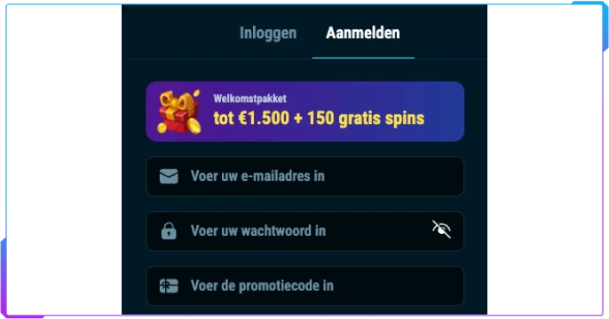 Cristal Roll Casino registration banner